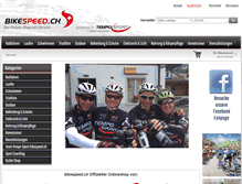 Tablet Screenshot of bikespeed.ch